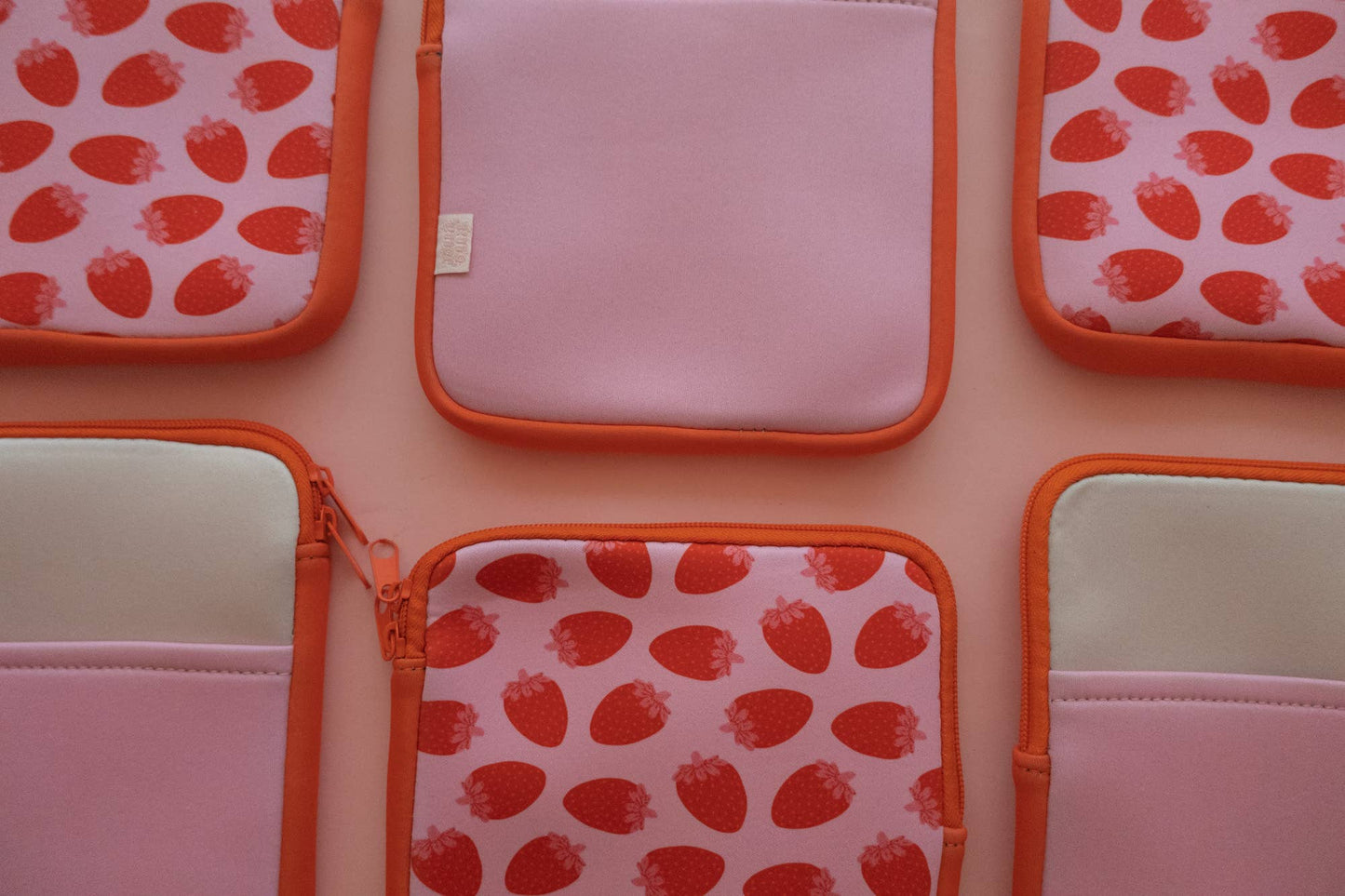 Zipper Strawberries Kindle & E-reader Sleeve