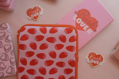 Zipper Strawberries Kindle & E-reader Sleeve