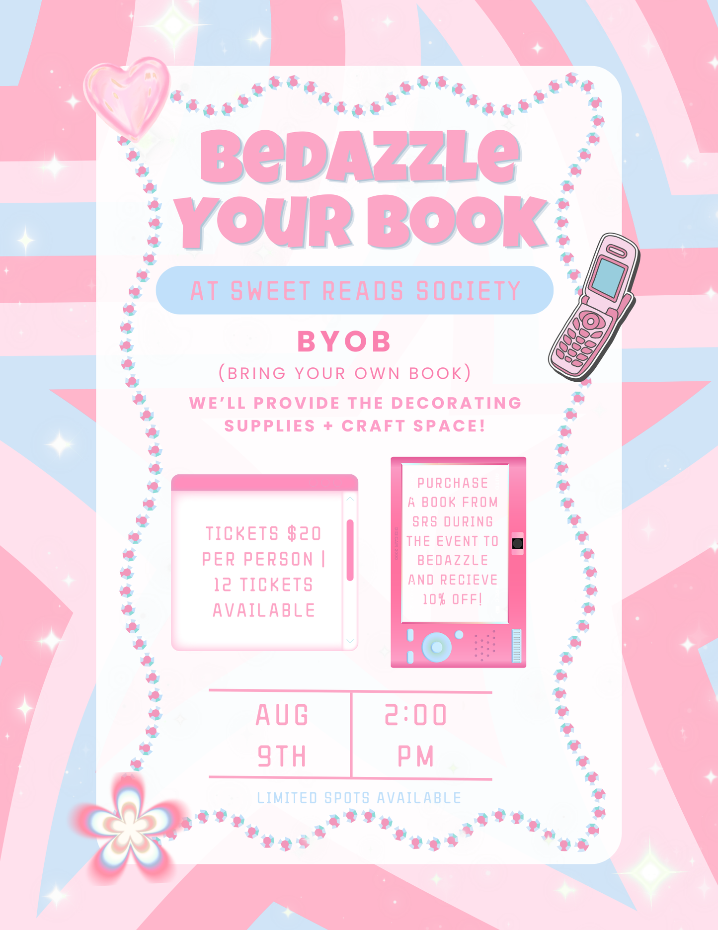 💖BEDAZZLE YOUR BOOK NIGHT💖