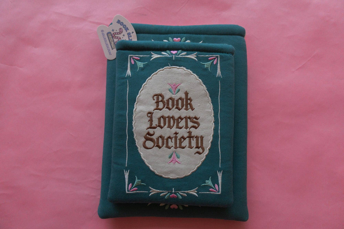 Book Society Embroidered Book/Kindle Sleeve: Kindle Sleeve