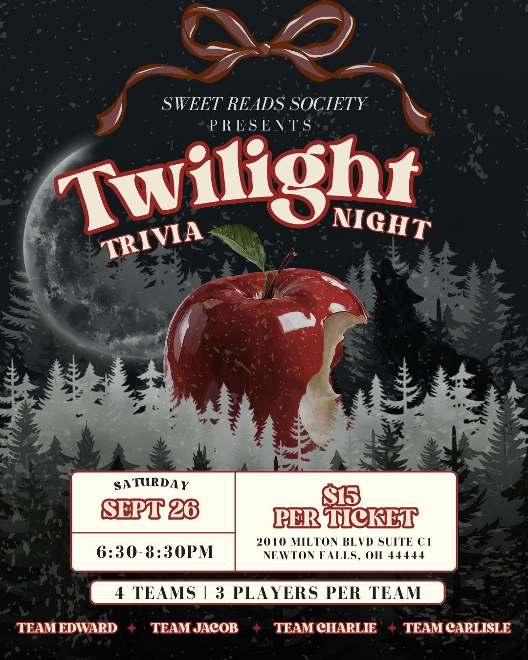 Twilight Trivia Night!🖤🌲🐺🧛‍♂️