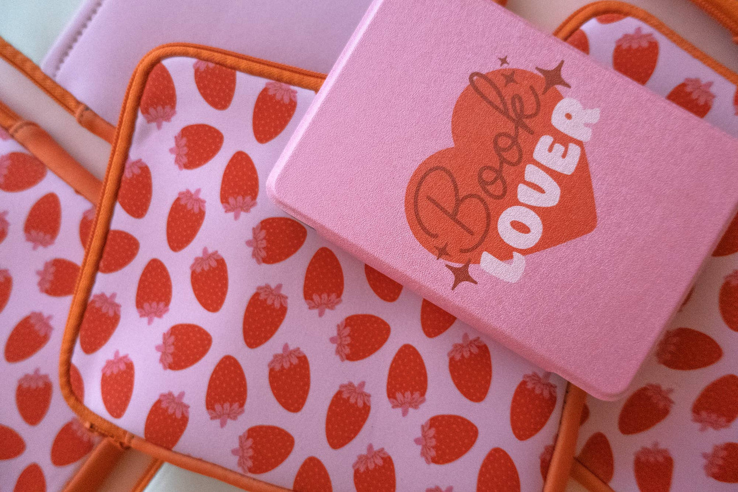 Zipper Strawberries Kindle & E-reader Sleeve