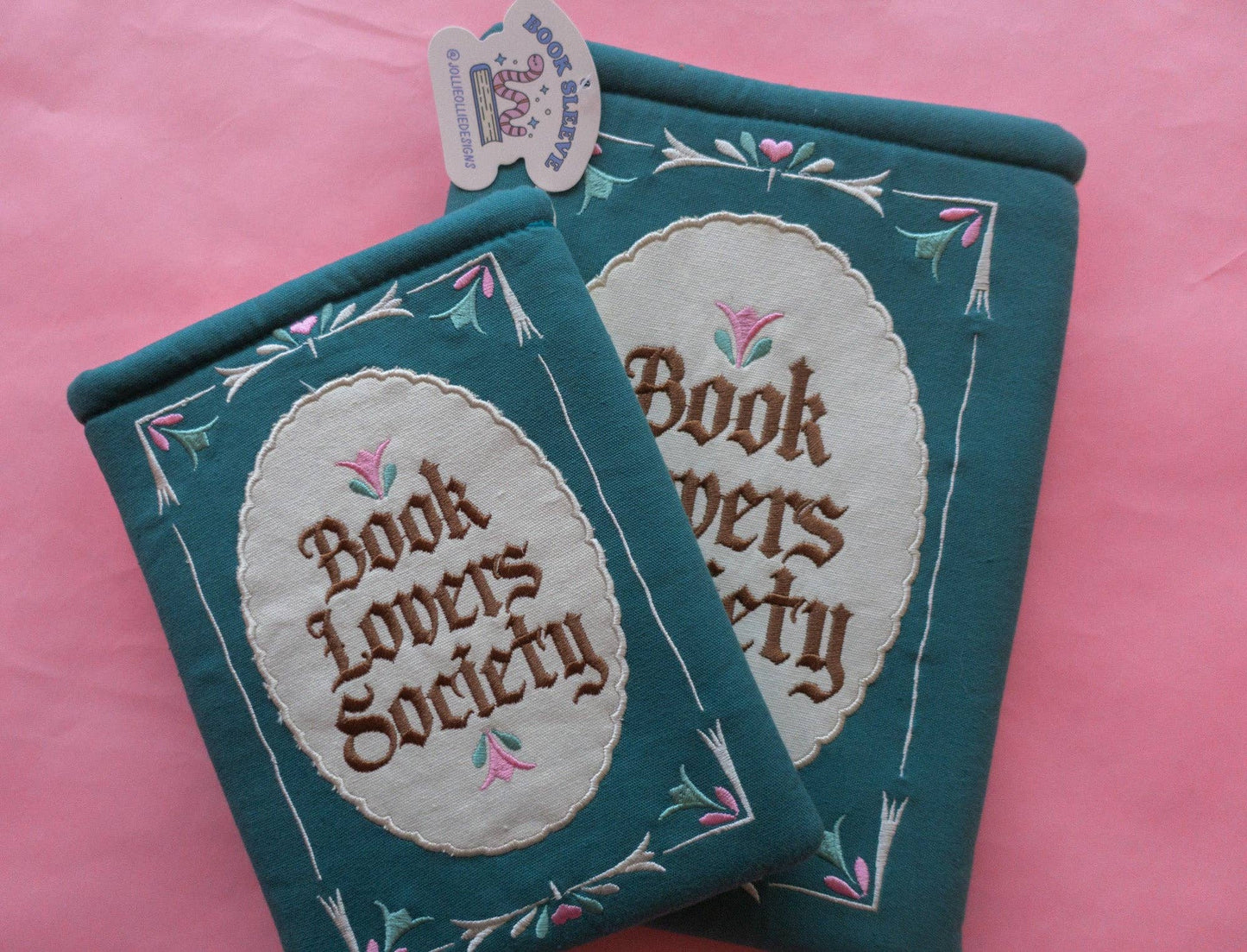 Book Society Embroidered Book/Kindle Sleeve: Kindle Sleeve