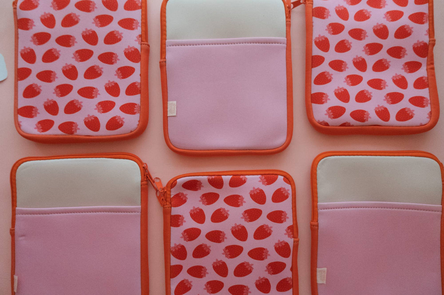 Zipper Strawberries Kindle & E-reader Sleeve